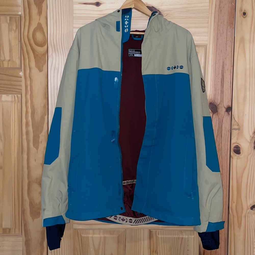 Westbeach Ski Snowboard Jacket Blue Tan